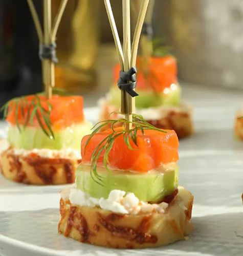 Indian Samosa and Chaat platter